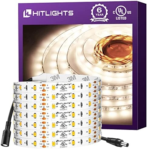 White LED Strip Lights 4000K, 16.4ft — LED Strip Lights, HitLights