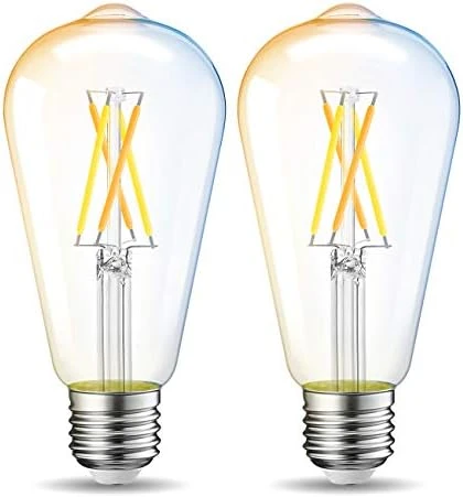 WiFi Dimmable Vintage LED ST21 Edison Smart Bulb — Smart Light Bulb, LVWIT