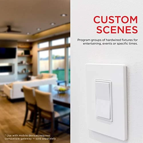 Add-On Switch QuickFit and SimpleWire, In-Wall White Rocker Paddle Only — Smart Switch, UltraPro