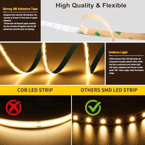 COB LED Strip Light with CCT Dimmable — LED Strip Lights, Pandery