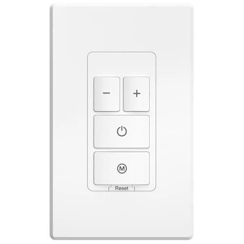 Electronic Dimmer Switch, Touch Button Control, Single-Pole with LED Indicator — Smart Switch, Amico