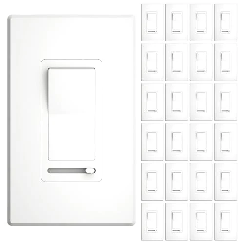 Electronic Dimmer Switch, Touch Button Control, Single-Pole with LED Indicator — Smart Switch, Amico