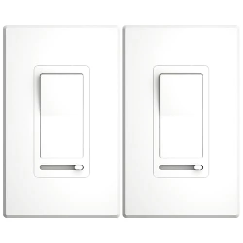 Electronic Dimmer Switch, Touch Button Control, Single-Pole with LED Indicator — Smart Switch, Amico