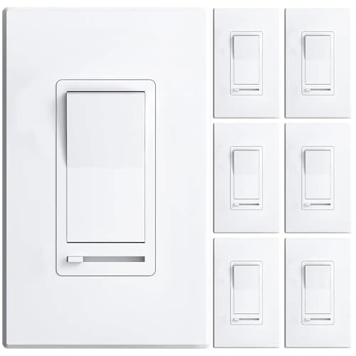 Electronic Dimmer Switch, Touch Button Control, Single-Pole with LED Indicator — Smart Switch, Amico