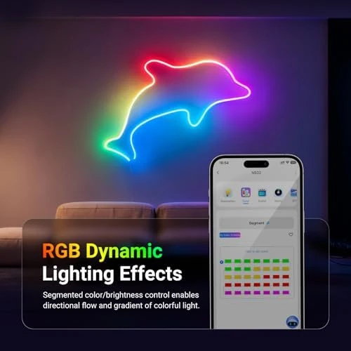 LED Strip Lights, Smart AI RGB Flexible Cuttable Neon Rope Light — LED Strip Lights, NEEWER