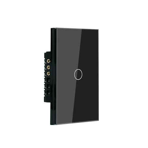 Smart Light Switch 1 Button, Black — Smart Switch, TOZENVAN