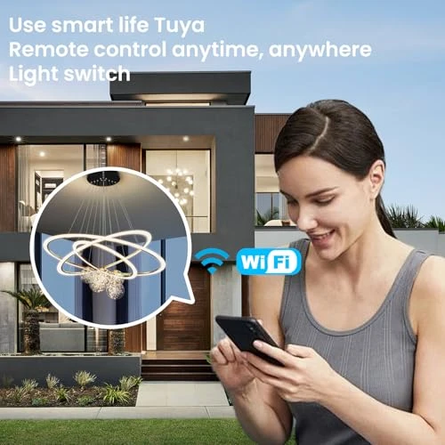 Smart Light Switch 1 Button, Black — Smart Switch, TOZENVAN