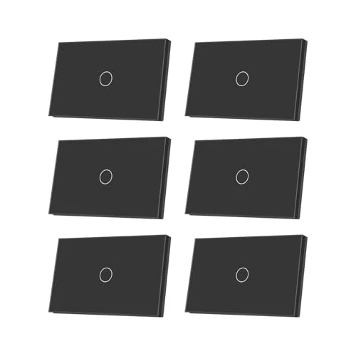 Smart Light Switch 1 Button, Black — Smart Switch, TOZENVAN