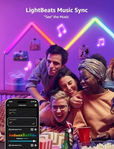 Smart RGB Wall Lights for Christmas Decorations — LED Strip Lights, Lepro