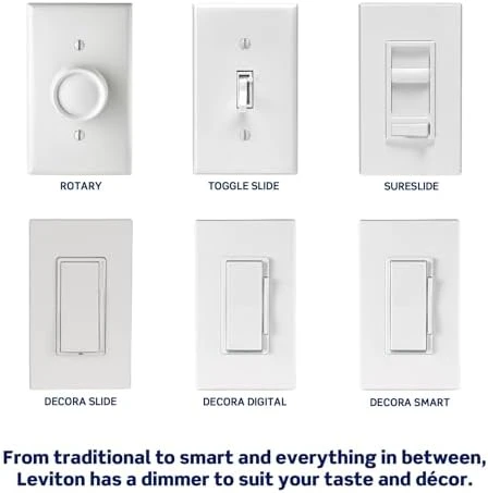 SureSlide LED Advanced Dimmer Switch — Smart Switch, Leviton