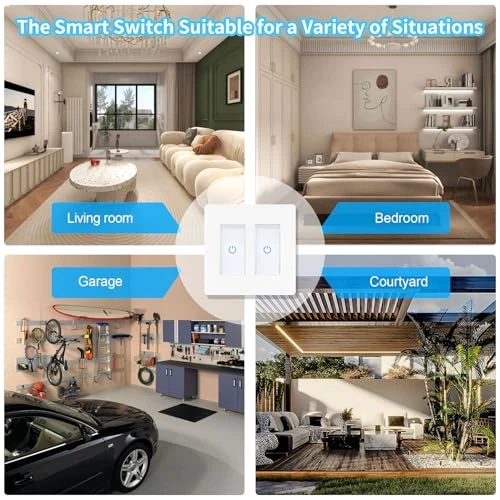 Touch Smart Switch 2 Gang — Smart Switch, Milfra