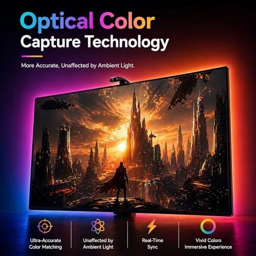 TV Backlight Sync to Screen — LED Strip Lights, AOC