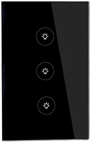 WiFi Smart Wall Touch Light Switch Glass Panel — Smart Switch, MOES