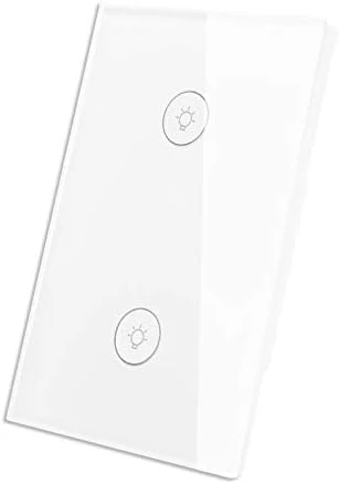 WiFi Smart Wall Touch Light Switch Glass Panel — Smart Switch, MOES