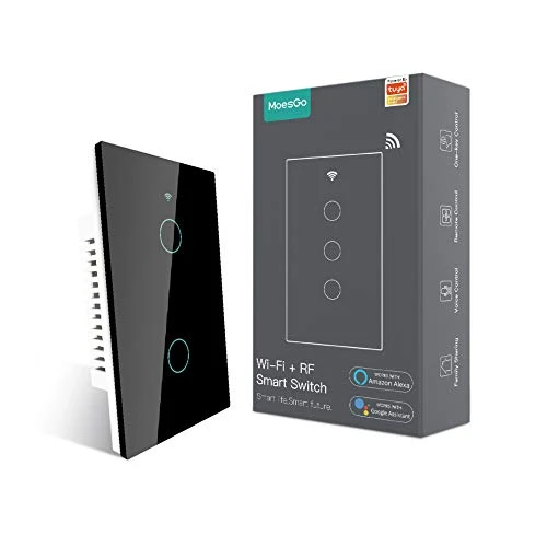 2nd Generation WiFi RF433 Smart Touch Wall Single Fire Smart Switch — Smart Switch, MoesGo