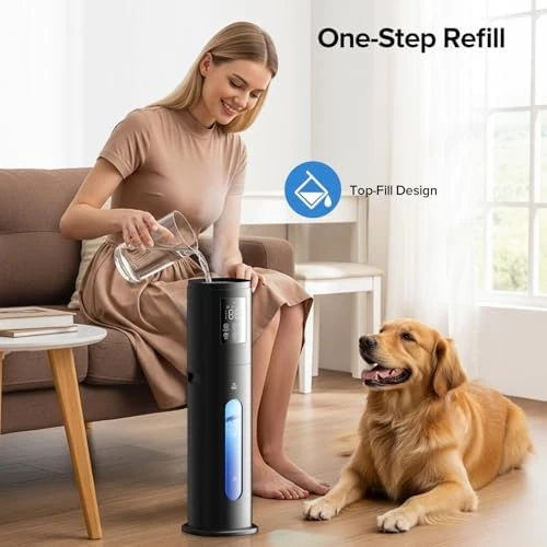Large Humidifier with Night Light, Smart App & Remote Control — Humidifier, Jingkey