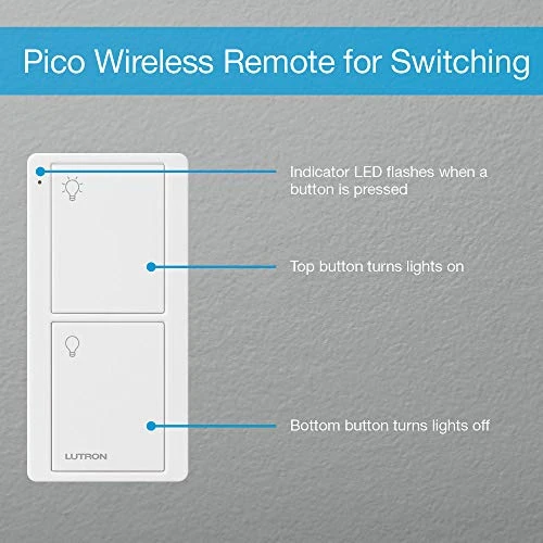 Pico Remote for Caseta Smart Switch, 2-Button Control — Smart Switch, Lutron