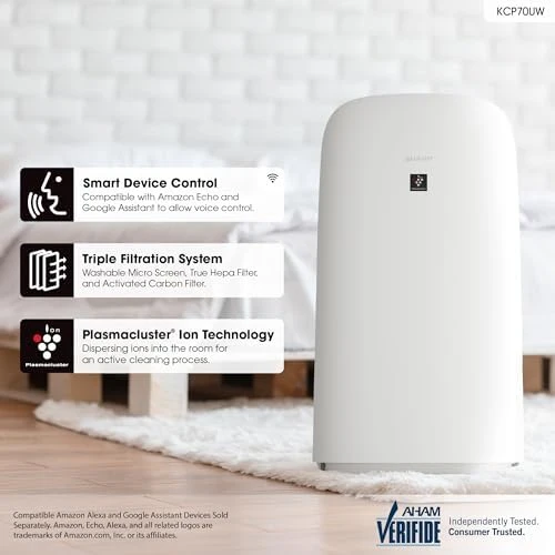 Smart Air Purifier with Humidifier Combo — Air Purifier, Sharp