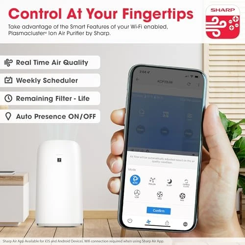 Smart Air Purifier with Humidifier Combo — Air Purifier, Sharp