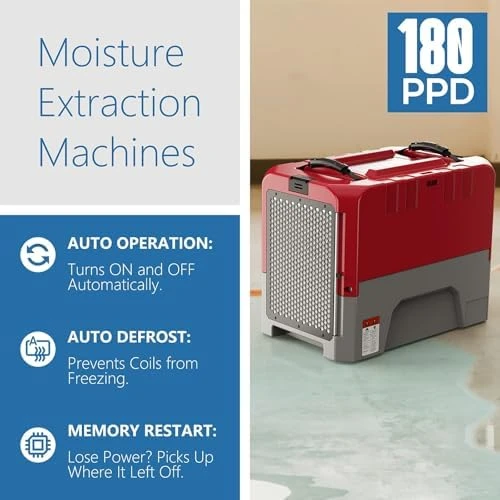 Smart WiFi LGR Commercial Dehumidifier up to 180 PPD with Pump — Dehumidifier, AlorAir