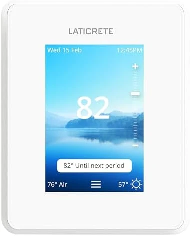 Strata Heat Smart Touch LCD WiFi Programmable Floor Heating Thermostat — Smart Thermostat, Laticrete