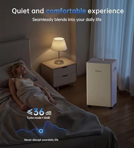 1500 Sq Ft Dehumidifier with Drain Hose & Smart Control — Dehumidifier, inetra