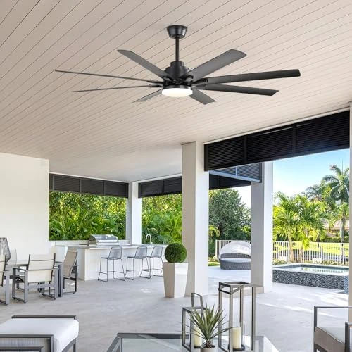 52 Inch Ceiling Fan with Lights, Smart Indoor/Outdoor — Smart Fan, Sofucor
