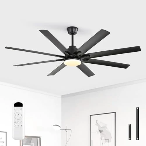 52 Inch Ceiling Fan with Lights, Smart Indoor/Outdoor — Smart Fan, Sofucor