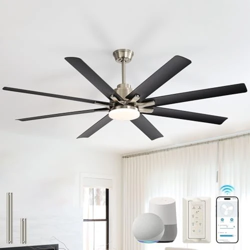 52 Inch Ceiling Fan with Lights, Smart Indoor/Outdoor — Smart Fan, Sofucor