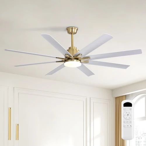 52 Inch Ceiling Fan with Lights, Smart Indoor/Outdoor — Smart Fan, Sofucor