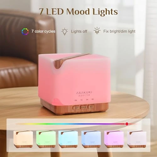 Essential Oil Diffuser with 6 Oil Set — Essential Oil Diffuser, ASAKUKI