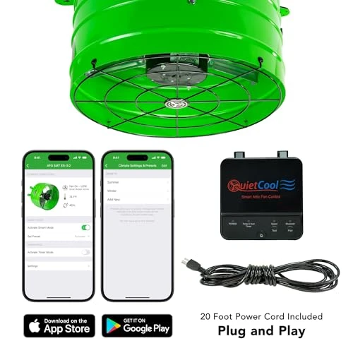 Smart Attic Fan for Gable Vents — Smart Fan, Quietcool