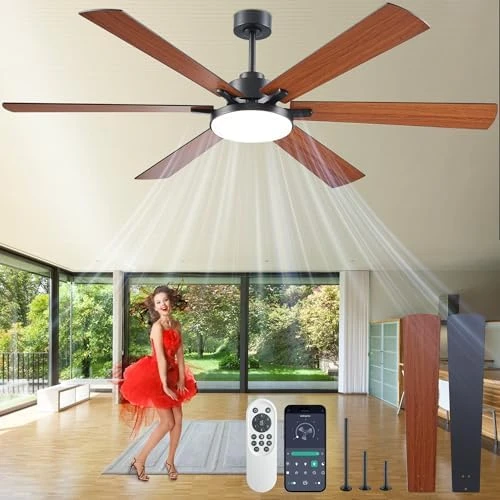 Smart Ceiling Fan with Lights Remote — Smart Fan, DIAMONDFORGE