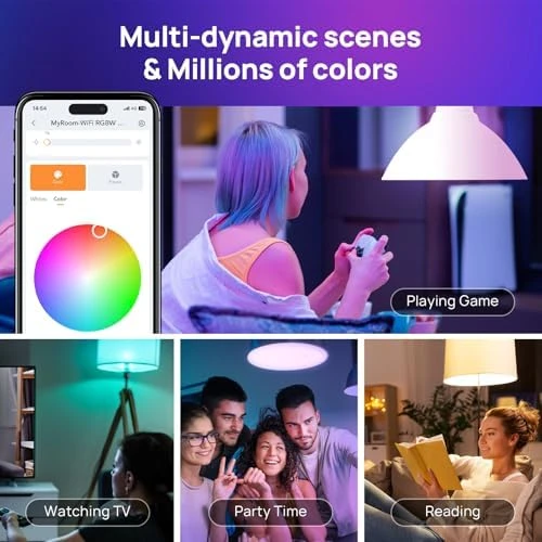 Smart Light Bulbs, WiFi Bluetooth Color Changing LED Light Bulb — Smart Light Bulb, Consciot