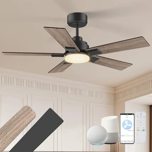 Smart Outdoor Ceiling Fan with Lights and Remote — Smart Fan, cumilo