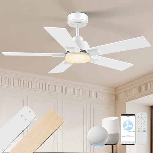 Smart Outdoor Ceiling Fan with Lights and Remote — Smart Fan, cumilo
