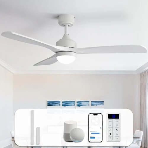 Smart Wood Ceiling Fan with Light — Smart Fan, Sofucor
