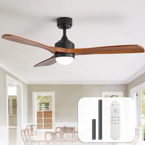 Smart Wood Ceiling Fan with Light — Smart Fan, Sofucor