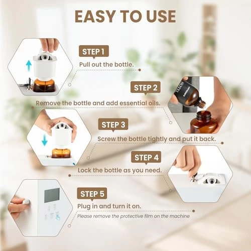 Waterless Nebulizing Scent Diffuser — Essential Oil Diffuser, URPOWER