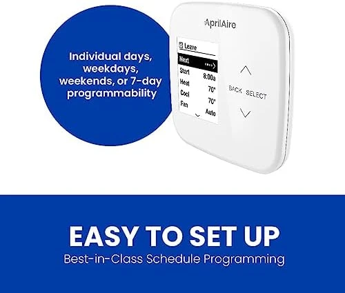 Wi-Fi Programmable Thermostat, Multi-Stage Universal with IAQ Control — Smart Thermostat, AprilAire
