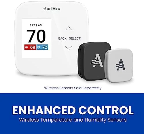 Wi-Fi Programmable Thermostat, Multi-Stage Universal with IAQ Control — Smart Thermostat, AprilAire