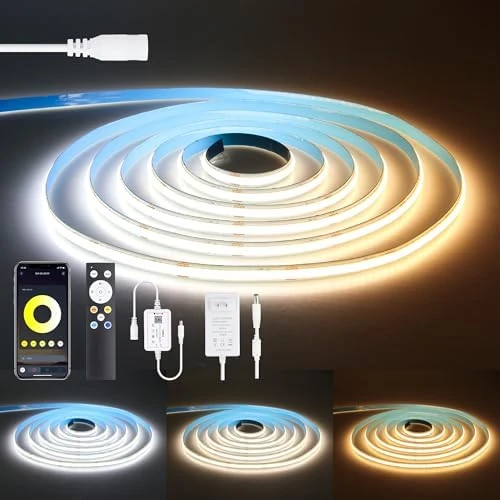 CCT COB LED Strip Light with Bluetooth App Control — LED Strip Lights, Samsion