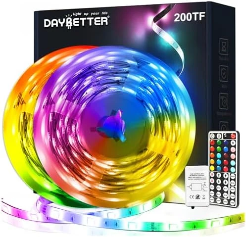 Led Strip Lights 32.8ft Kit with Remote and Power Supply Color Changing — LED Strip Lights, DAYBETTER