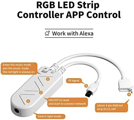 RGB LED Strip Light Wireless Smart Controller — LED Strip Lights, PAUTIX