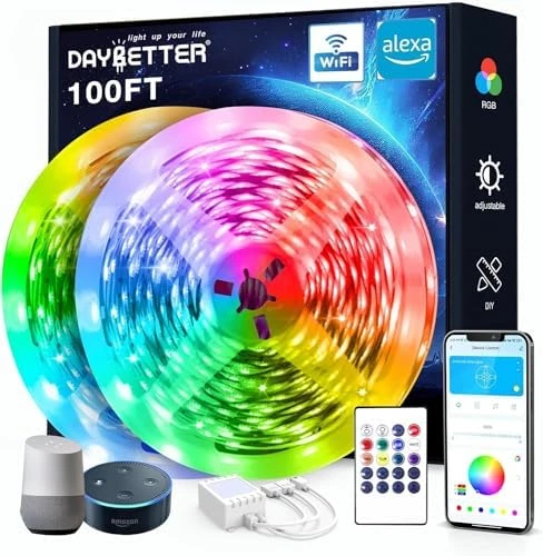 Smart WiFi LED Lights 200ft — LED Strip Lights, DAYBETTER