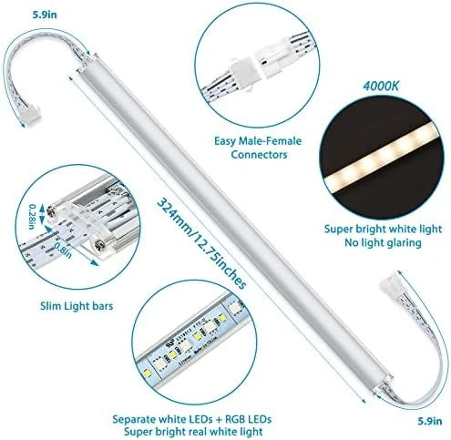 Under Cabinet LED Light Kit with Remote — LED Strip Lights, Litever