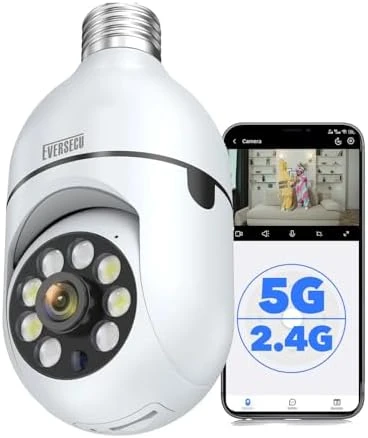 Wireless Light Bulb Security Camera 4-Pack — Security Camera, EVERSECU