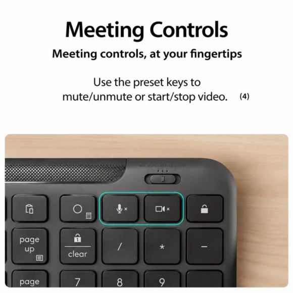 Silent Wired Office AI Keyboard — Bluetooth Keyboard, Logitech