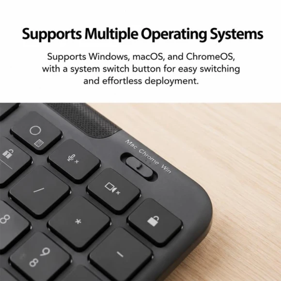 Silent Wired Office AI Keyboard — Bluetooth Keyboard, Logitech