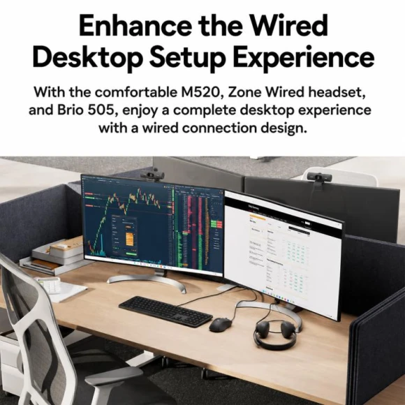 Silent Wired Office AI Keyboard — Bluetooth Keyboard, Logitech